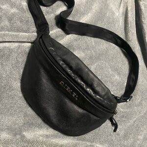 Diesel Black Leather Shoulder Bag